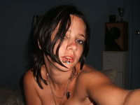 Teen Goth Showing Her All