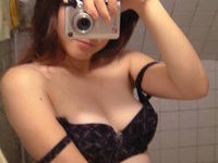 Innocent Mirror Shots Trying On Different Bras