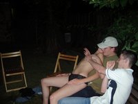 Group fuck outdoors
