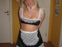Blonde European maid