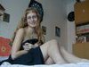 Nerdy looking horny babe