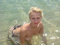 Russian amateur blonde topless pics