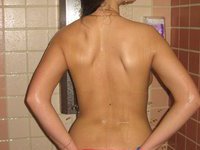 Two amateur teens in shower