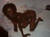 Amateur ebony slut posing naked