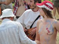 Many nude pics from hippie festival in Russia