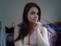 Busty amateur teen nude at home