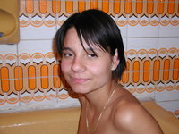 hairy brunette at bath