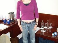 Cheating blonde wife at hotel
