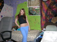 Teenage GF Amanda in her room