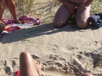 sex on the beach of mature couple