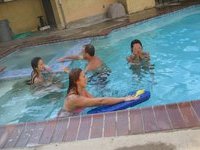 Party at pool turns into a fantastic orgy