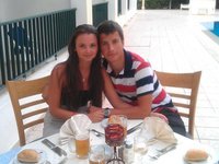 Amateur couple at vacation