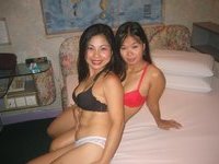 Threesome with two thai sluts