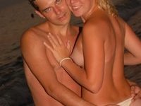 Real amateur couple share pics from vacation