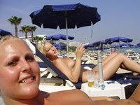 Swedish amateur blonde wife at vacation