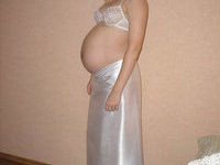 blond pregnant wife