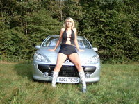 Outdoor posing for nice hot blonde