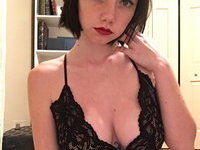 Sexy young amateur brunette GF
