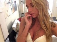Young blonde GF playing at home