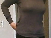 Husband films wife dressing and fucking