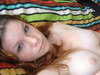 Redhead amateur teen GF in her room