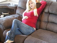 Pregnant housewife blonde