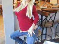 Pregnant housewife blonde