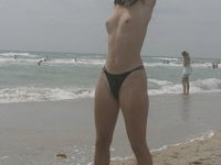 Russian GF Luba nude at public beach