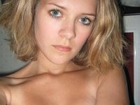 Cute young amateur blonde babe