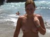 Amateur wife topless at beach