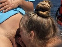 Chubby slut dee on boat