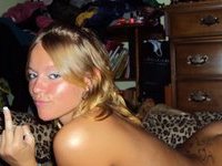 Young amateur blonde GF leaked pics