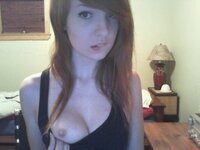 Redhead amateur teen girl exposed