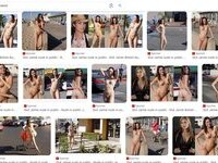 Slut Jamie Bielski naked in public