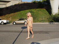Slut Brandy Slavsky naked in public