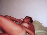 Retro amateur wife old scanned pics