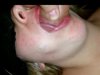Blindfolded girl sucks cock and gets cum in her mouth