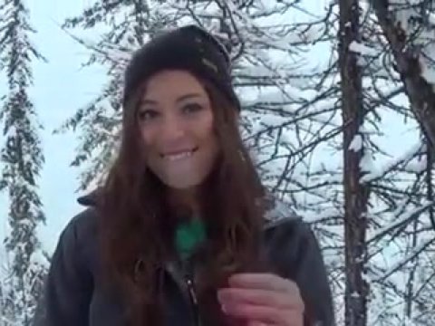 Play 'Girl does blowjob in the winter in nature and gets cum in her mouth'