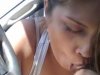 Blowjob in the car and cum in mouth