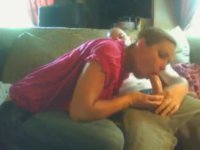 Blowjob on camera from new girlfriend