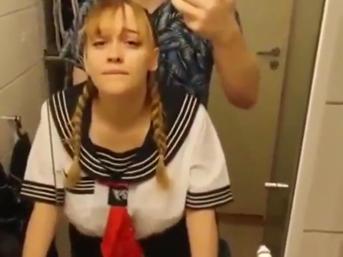 Play 'Sex with a busty schoolgirl in the toilet'