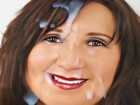 Michaela gets a facial cumshot