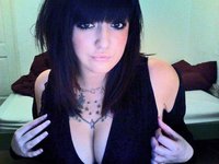 Big Tittied Webcam Babe Shows Off Naughty Tattoo