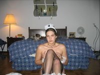 Maid stripping naked