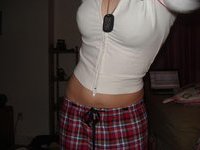 Nerdy chick is horny