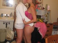 Cute babes making out
