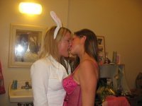 Cute babes making out