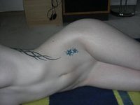 Nice tattooed nude babe