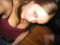 Stunning girl sucking