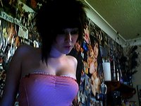 Sexy Punk Chick Naked On Webcam